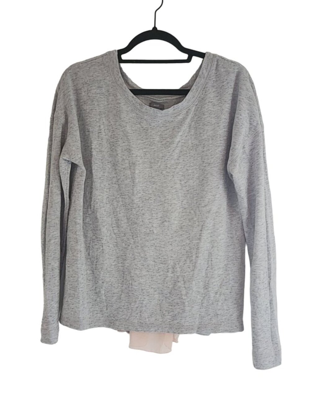 Aerie Cross Open Split Back Top long sleeved womens size M